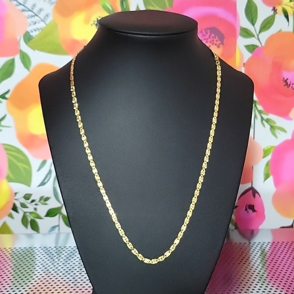 20 Inch 18 Karat Gold Over Sterling Necklace - Picture 1 of 5